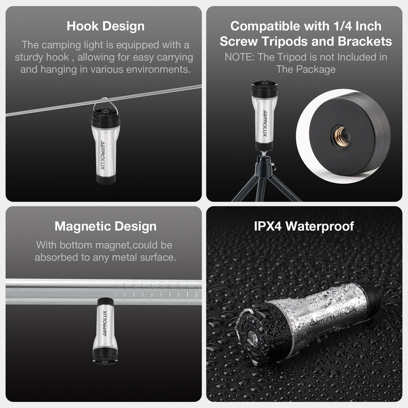 Astrolux CL02 3000-6500K Flashlight and Cozy Light 2 in 1 Camping Lamp, Type-C Rechargeable 50h Max Runtime, Customize Brightness Level Outdoor LED Tent Light Multifunction Ambient Lamp Atmosphere Light