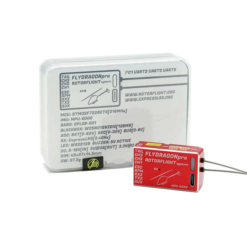 Steam FLYDRAGON Pro F722 V2.2 Gyroscope Rotorflight Upgraded Version MPU6000 Built-in Receiver Rescue Mode for RC Helicopter