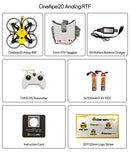 DarwinFPV CineApe20 Analog 2 Inch 3S F4 15A ELRS RTF Cinewhoop FPV Racing Drones GPS with TX8 ELRS Transmitter Mini 3 Inch 5.8GHz 40Ch FPV Goggles