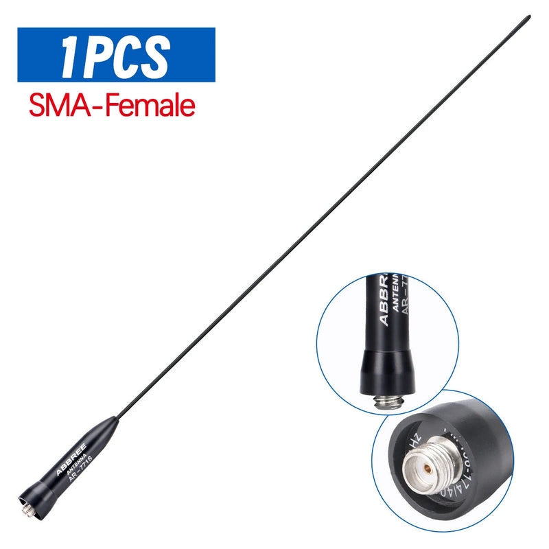 ABBREE AR-771S SMA Female Universal Soft Antenna For Baofeng UV5R UV5RH BF888S Quansheng