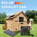 IPRee 3W Solar Panel Solar Exhaust Fan Pet Animal Husbandry Indoor Ventilation Cooling PV Module Outdoor Fan Speed Controller