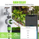 Rainpoint Sprinkler Timer WIF bluetooth Smart Water Timer Remote Control Wireless Hose Faucet Timer for Garden Irrigation System Controller Irrigation Timer Automatic Watering Device