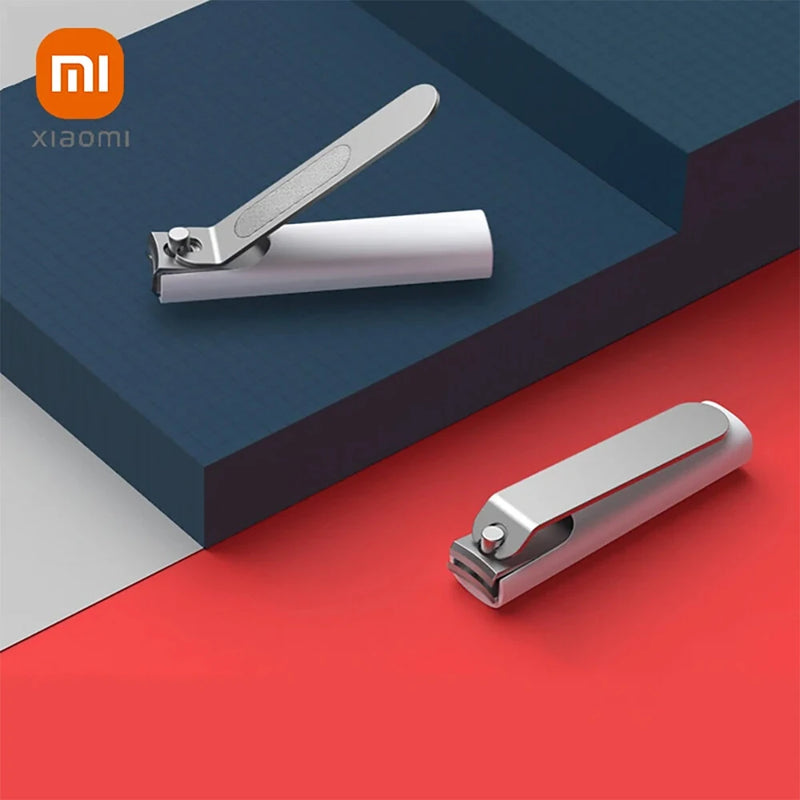 XIAOMI Mijia Portable Anti-Splash Nail Clipper 420 Stainless Steel Sharp Portable Pedicure Trimmer Nails File with Storage Tray