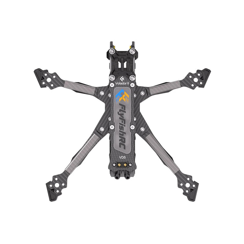 FlyfishRC Volador II VD5 V2 225mm Wheelbase 5 Inch T700 Carbon Fiber Frame Kit Support DJI O4 Air Unit for DIY RC FPV Racing Drone