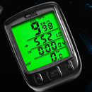 Waterproof LCD Display Cycling Bike Bicycle Computer Odometer Speedometer with Green Backlight bicycle computer bike