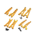 8pcs Upgrade Parts For MJX H16 16207 16208 16209 16210 Metal Front and Rear Upper Lower Suspension Arm Set 1/16 RC Car