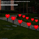1 To 12 Red Love Valentine'S Day Courtyard Garden Decorative Light Love Ground Plug Lights IP65 Waterproof