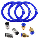 TWO TREES 3PCS 1Meters Blue PTFE Tube + 3 PC4-M6 Pneumatic Connector + 3 PC4-M10 Connectors for 3D Printer 1.75mm Filament