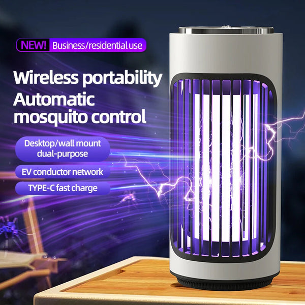 Rechargeable Photocatalyst Electric Mosquito Killer Lamp Household Mosquito Repellent Desktop Wall-Mounted Dual-Purpose