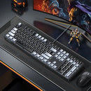 UGREEN KU103 108-Keys Wired Mechanical Gaming Keyboard Silence Structure PBT Keycaps Red Switch LED Backlit USB-C Ergonomics E-sports Gaming Keyboards for PC Laptop Computer