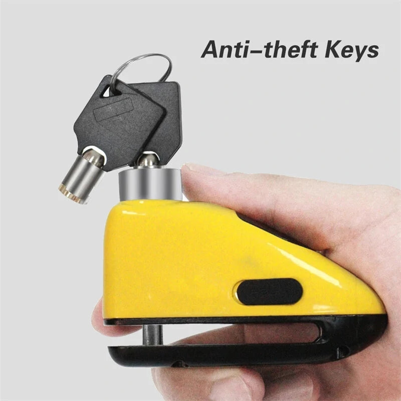 BENGGOU Type-C Charging Bicycle Disc Brake Lock 130dB Loud Alarm Anti-thief Protection Aluminum Alloy Waterproof Reminding Rope Lock for Bike Motorcycle