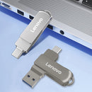 Lenovo SS360 Type-C & USB3.2 Flash Drive 256GB/128GB/64GB/32GB 150MB/s High Speed Metal Memory U Disk Pendrive Plug and Play