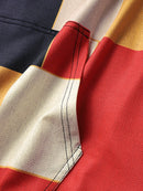 ChArmkpR Mens Hoodies Color Block Kangaroo Pocket Loose Drawstring Hoodies Sweatshirts