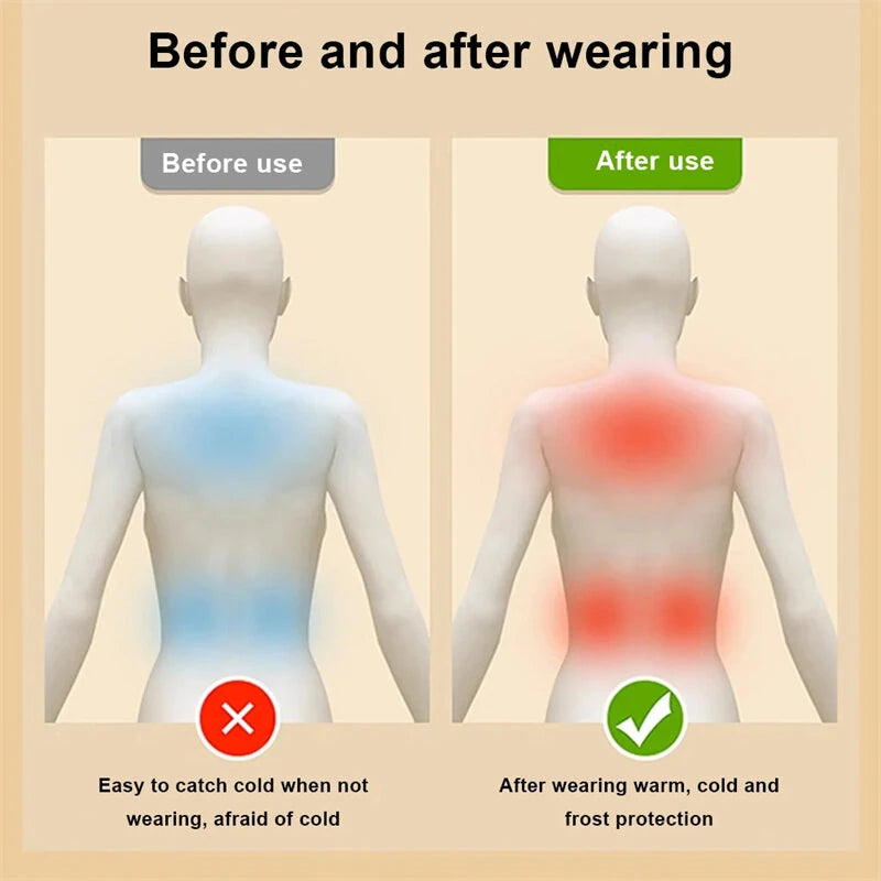 TENGOO HZB-11 11 Areas Heated Vest Men Women USB Electric Self Heating Vest with Adjustable Belt Warming Waistcoat Heated Jacket Washable Thermal Winter Clothes