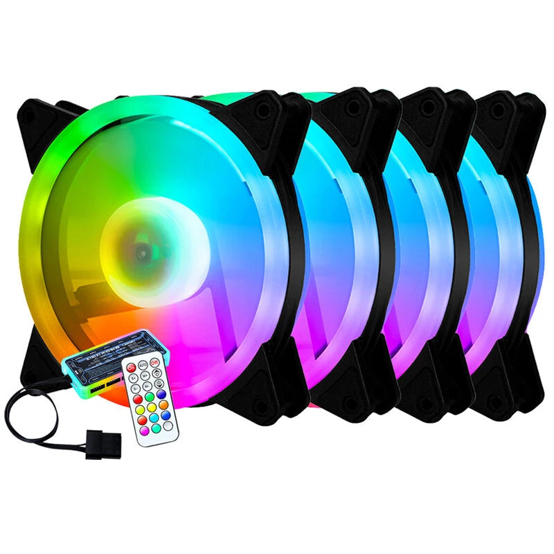 120mm PC Computer Case Fan Cooling Cooler 6PIN Adjustable RGB Led 12cm Mute Ventilador 5V DC ARGB Fans Speed Adjustable