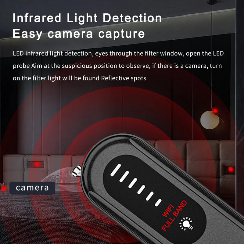 T01 Camera Detectors Wireless WiFi Full Band Signal Detection Anti-photo Camera Device for Car Indoor Home Hotel Travel Office