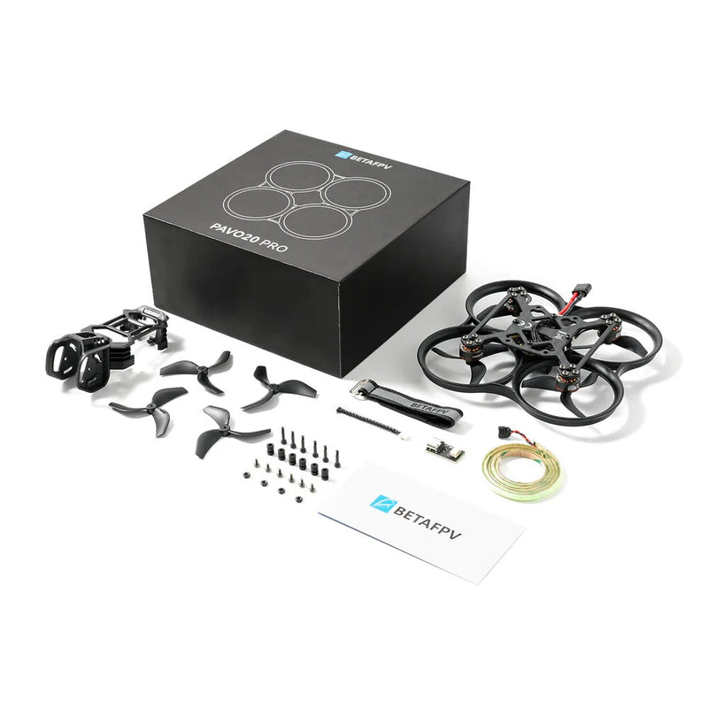BETAFPV Pavo20 Pro 93.7mm 3S 2.2 Inch Brushless Whoop RC FPV Racing Drone NO VTX NO Camera Support DJI O4 Pro Air Unit Digital System