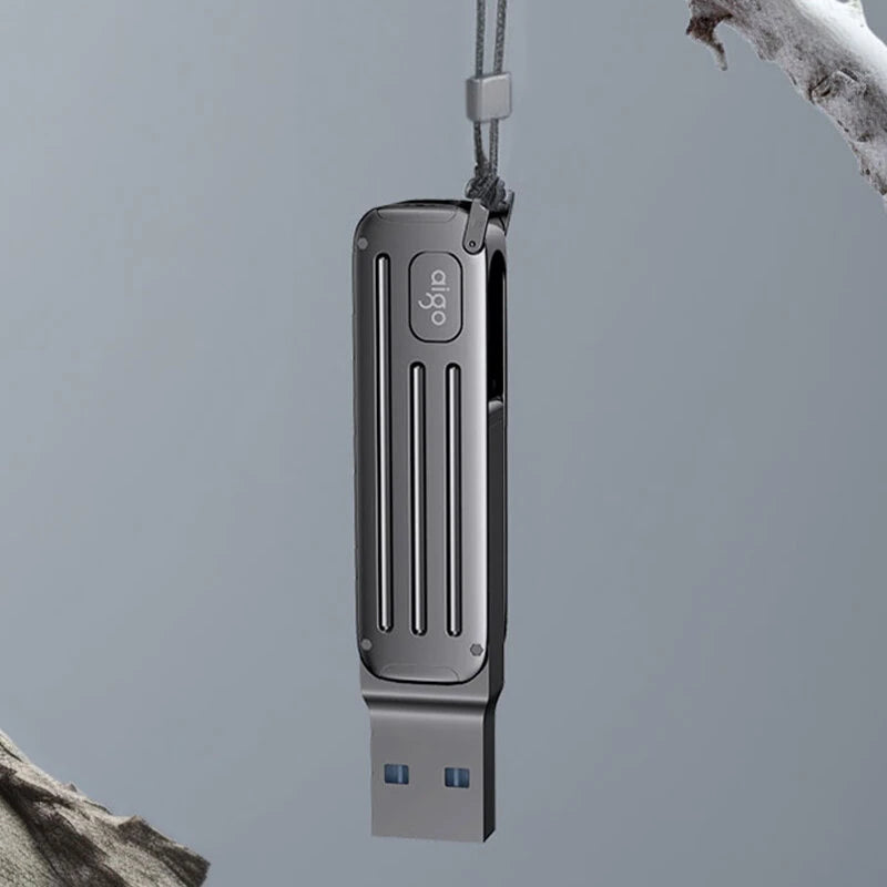 Aigo W381 USB3.2 Gen1 Flash Drive USB-A & Type-C 256GB 128GB 220MB/s Fast Speed Pendrive U Disk for Phone Laptop Computer