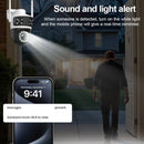 Guudgo 6MP Ultra HD WIFI IP Camera Triple Lens Full Color Night Vision Waterproof 355 Pan Tilt Two Way Audio Mobile App Control Outdoor Security Camera