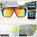 SCVCN UV400 Protection HD Polarized Cycling Sunglasses PC Colorful Sports Goggles for Outdoor Riding Fishing