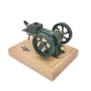 OKMO Green M17 1.6cc Microcosm Hit and Miss Engine Evaporated Water-cooled Four-stroke Horizontal Gasoline Engine Internal Combustion Engine Model M17B - Speed Adjustable