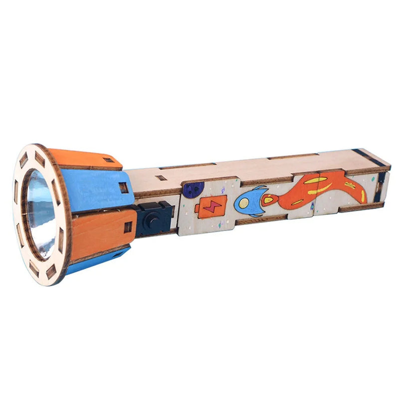 DIY Science Experiment Kit with Flashlight Educational Model Physics Toys Project Gift Kids Children