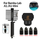 Two Trees A1/A1 Mini Extrusion Head Kit Muti Nozzle High-Speed Printing Precision Metal Alloy for Bambu Lab A1 Series Quick Nozzle Replacement