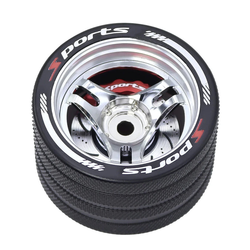 Universal Remote Control Full Metal Handwheel Steering Wheel for FUTABA 4PX SANWA MT4 Flysky NB4 WFLY X9 Transmitter