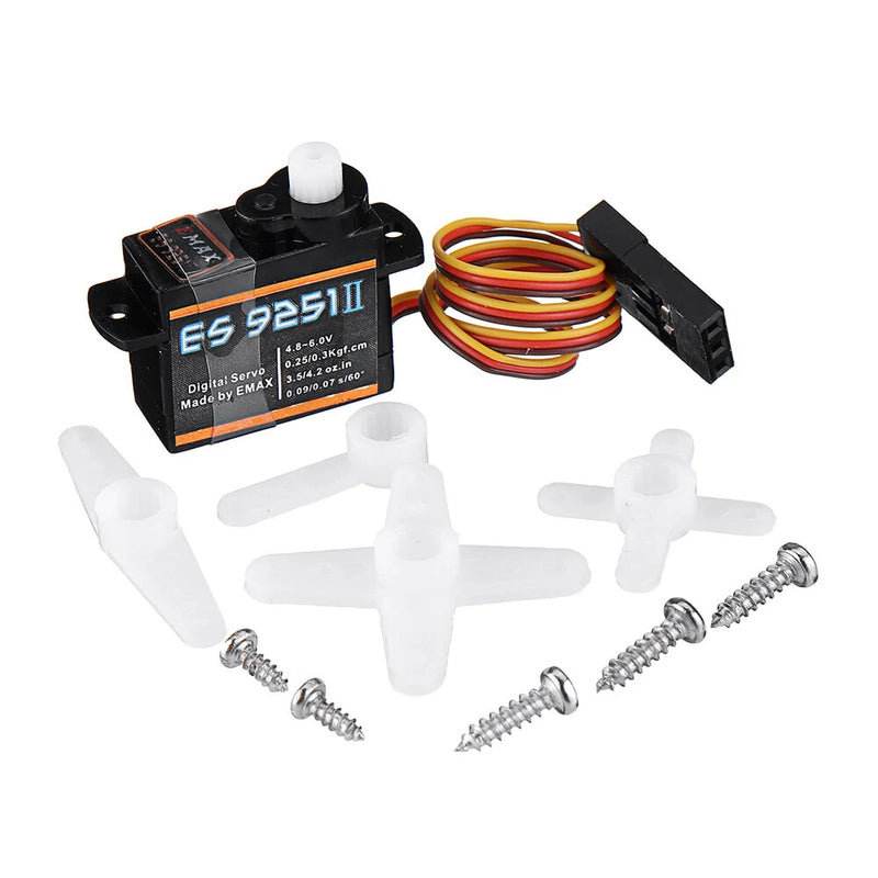 6PCS Emax ES9251  Upgrade Version 3g Plastic Gear Micro Digital Servo For RC Model