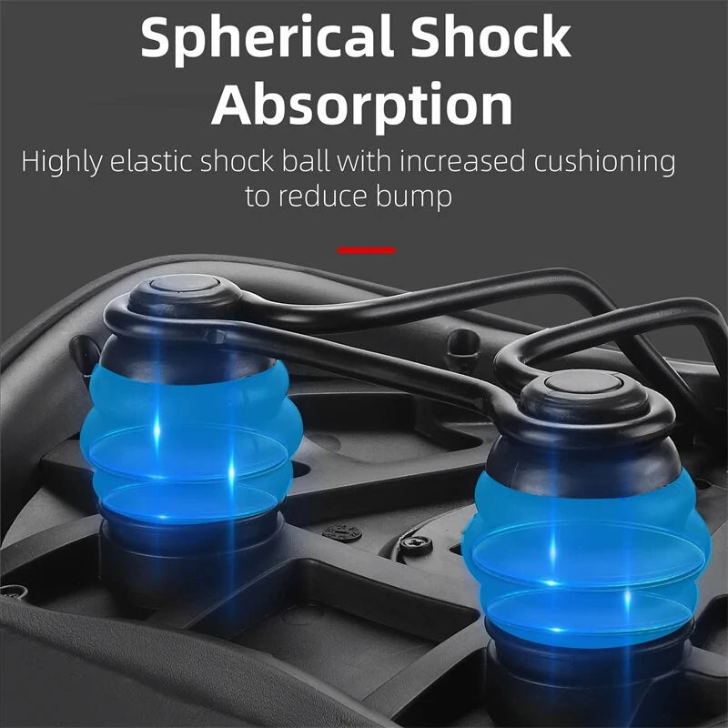WEST BIKING Oversized MTB Bike Saddle Shock Absorbing Breathable Cycling Seat Widen Thicken Universal Soft Cushion Electric Bike Saddle