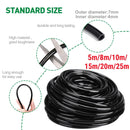 Adjustable Water Misting Cooling Irrigation System Kit Tubing Hose 5M/8M/10M/15M/20M/25M with Mist Nozzle Sprinkler