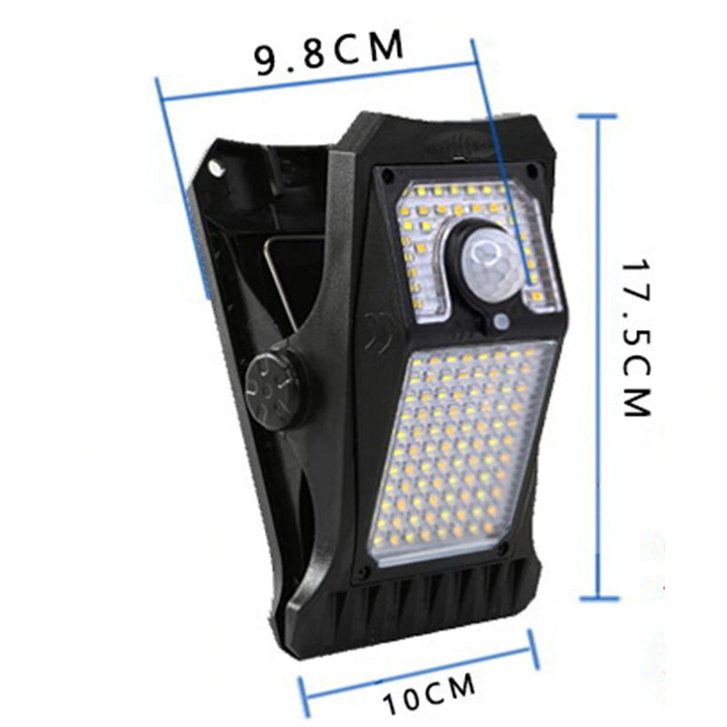 IPRee 118LED 3 Color Temperature Solar Lights Outdoor Clip-on Motion Sensor Lights 3 Mode IP65 Waterproof Security Light For Fence,Deck,Wall,Garage,Patio