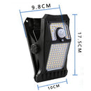 IPRee 118LED 3 Color Temperature Solar Lights Outdoor Clip-on Motion Sensor Lights 3 Mode IP65 Waterproof Security Light For Fence,Deck,Wall,Garage,Patio