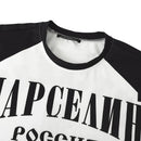 INCERUN Mens Casual Color-Block Long-Sleeve T-Shirt Fashion Loose Fit Crew Neck Racing Tshirt for Male S-5XL