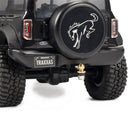 Aluminum RC Rock Crawler Trailer CNC Machined Utility Simulation Parts with Ball Head Hitch Compatible for 1/18 TRX4M SCX24 Redcat Car Vehicles Models Spare Accessories