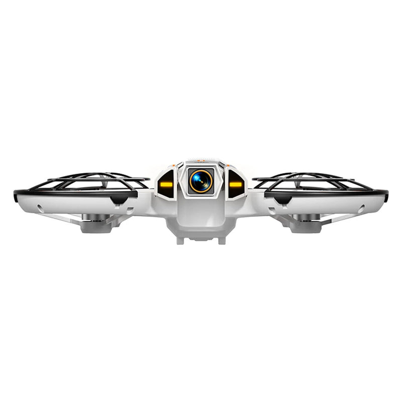 A21 PRO Mechanical Armor Style WiFi FPV with Dual Camera 180 Electrically Adjustable Optical Flow Hover Brushless Circle Fully Enclosed Protection Kids Gifts 2.4G 4CH 6-Axis Remote Control RC Toys Drone Quadcopter RTF