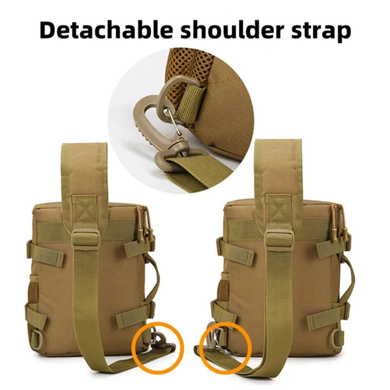 IPRee Tactical Camping Chest Bag Outdoor Hiking Trekking Fishing Cycling Pack Portable Travel Sports Luggage Rucksack Fanny Pack