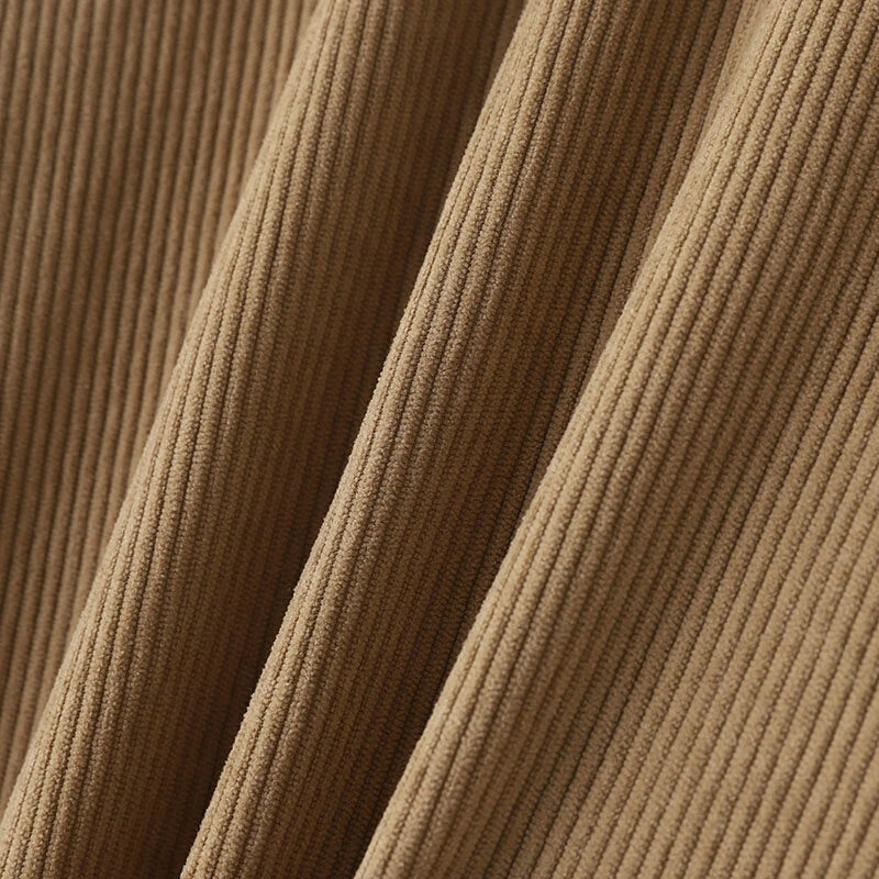 INCERUN Men Jumpsuits Corduroy double-breasted Suit Collar Long-sleeved Casual One-piece Suit for Men with Side Pockets