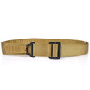 TUSHI 125cm Men's Tactical Nylon Belt Adjustable Wear-resistant Lightweight Waist Belt Buckle Canvas Belt Casual Sports Belts