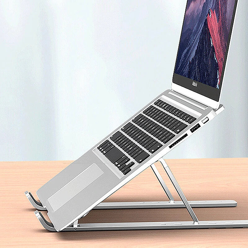 N3 Laptop Aluminum Alloy Folding Stand 7-Gear Angle Ajustable Lifting Vertical Support Multifunctional Heat Disspation Bracket Foldable