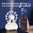Tevorex Colorful Aromatherapy Humidifier Essential Oil Diffuser with bluetooth Speaker RGB Night Light 300ml Quiet Operation for Bedroom Desktop Home Office