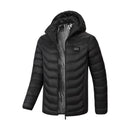 TENGOO HZ-23 23 Zones Heating Jacket Zipper Adjustable Size USB Charging Smart Thermal Warm Jacket Men's Heated Hooded Coat Outdoor Sportswear