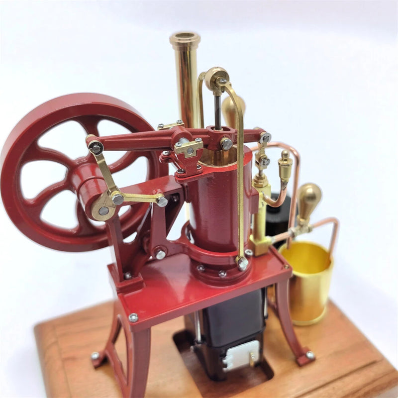 OKMO R01 1/12 Stirling Hot Air Pump Engine Model Water-cooled External Combustion Engine Copper Castings Physics Science Experiment for Children