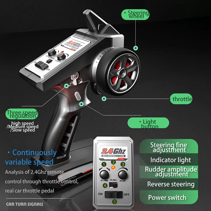 ZLL SG918 PRO/MAX 1/16 2.4G 4WD 60km/h Brushed/Brushless Drift RC Car LED Light High Speed Full Proportional Racing On-Road Vehicles Model RTR Toys