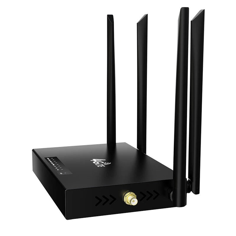 ED128 4G Industrial CPE Router with 6 Antennas SMA Strong Signal 4G WiFi Router SIM Card Insert Router Metal Housing Eurasian Version