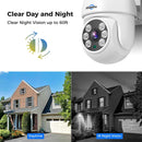 Hiseeu AHD5 5MP 1920P PTZ Home Wired Security Camera Clear Night Vision CCTV Analog TVI CVI XVI Smart Motion Detection Security Dome Wired Camera