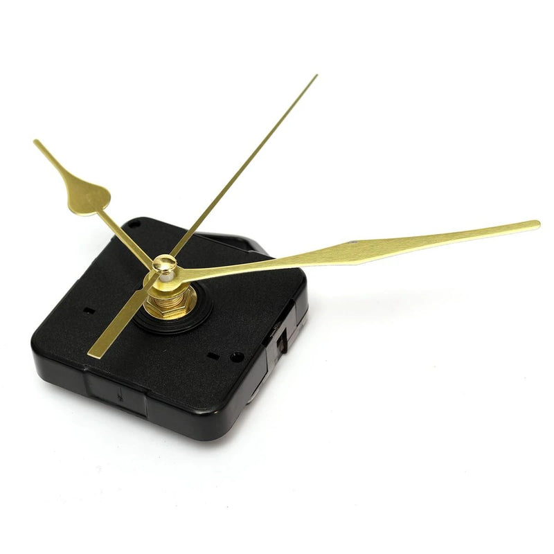 Quartz Clock Movement Mechanism Gold Hands DIY Repair Parts Tool Kit Home Office