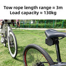 ESLNF Retractable Bicycle Towing Rope with Tail Light 3M Reflective Cord with 130KG Max Load Parent-Child Cycling Safety Gear