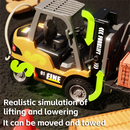 TRASPED HG-4-243 RTR 1/64 2.4G Mini RC Car Alloy Forklift Support App Remote Controlled LED Light Sound Engineering Vehicle Desktop Toys Model Collection Gift For Boys