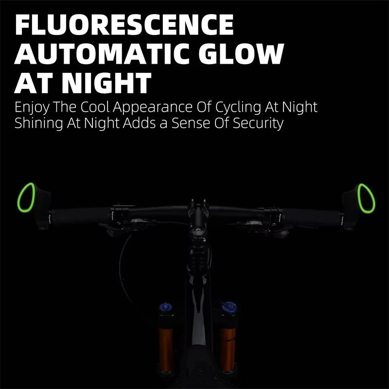 WEST BIKING Adjustable Fluorescent Bicycle Extended Handlebar Lightweight Mountain Bike Bar Ends Deputy Handle
